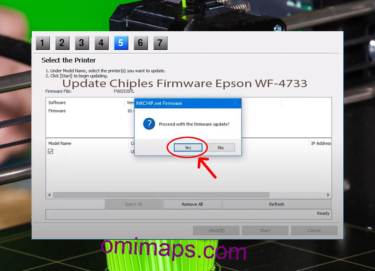 Update Chipless Firmware Epson WF-4733 8