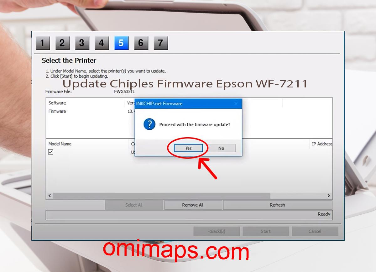 Update Chipless Firmware Epson WF-7211 8