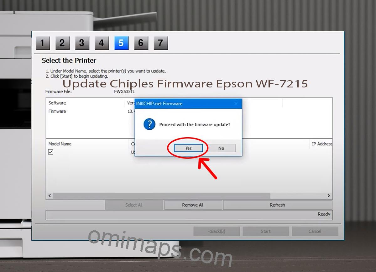 Update Chipless Firmware Epson WF-7215 8