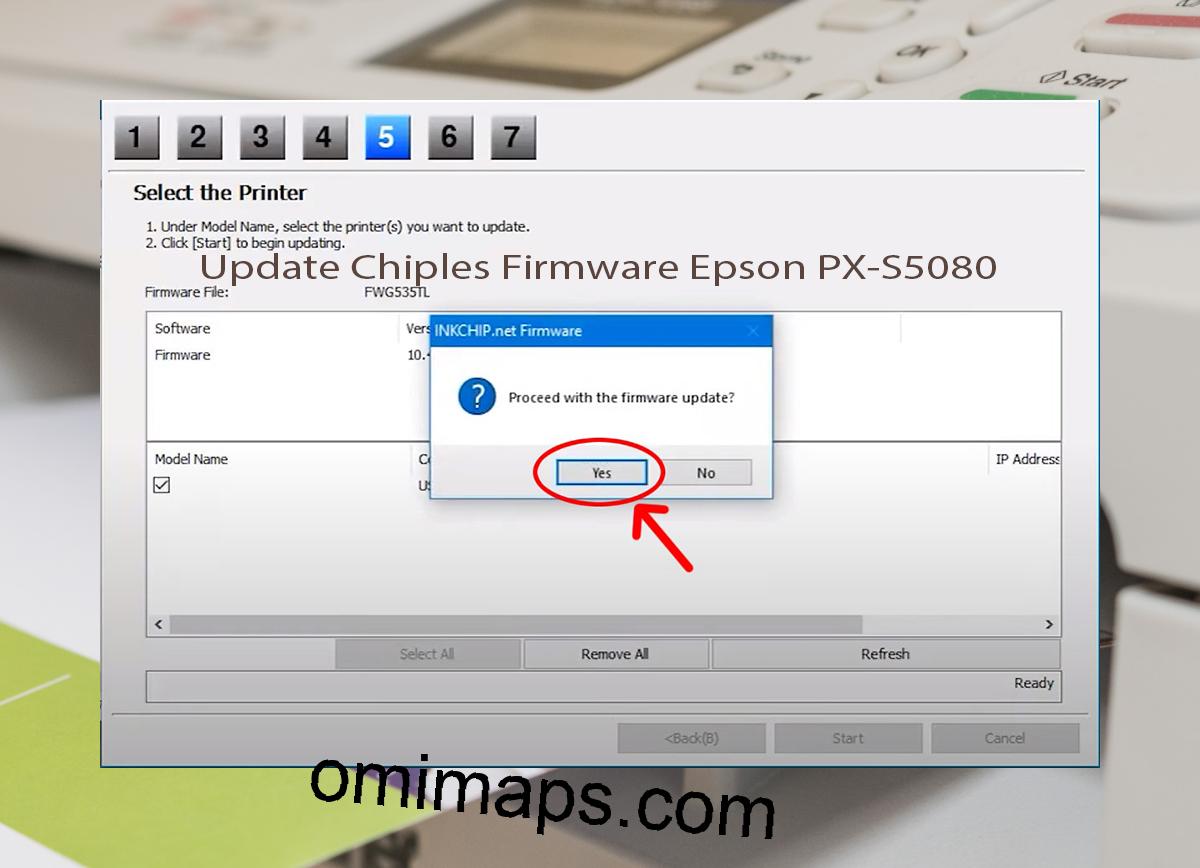 Update Chipless Firmware Epson PX-S5080 8