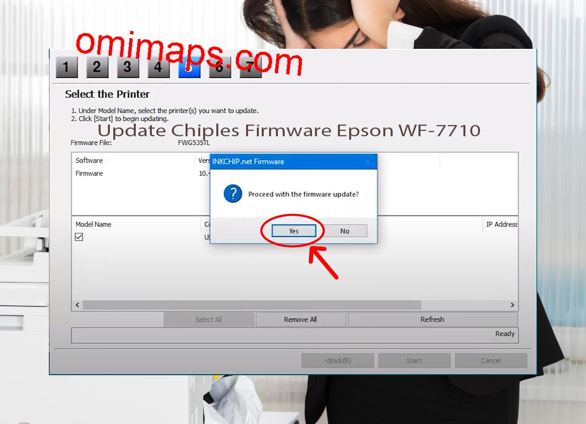 Update Chipless Firmware Epson WF-7710 8