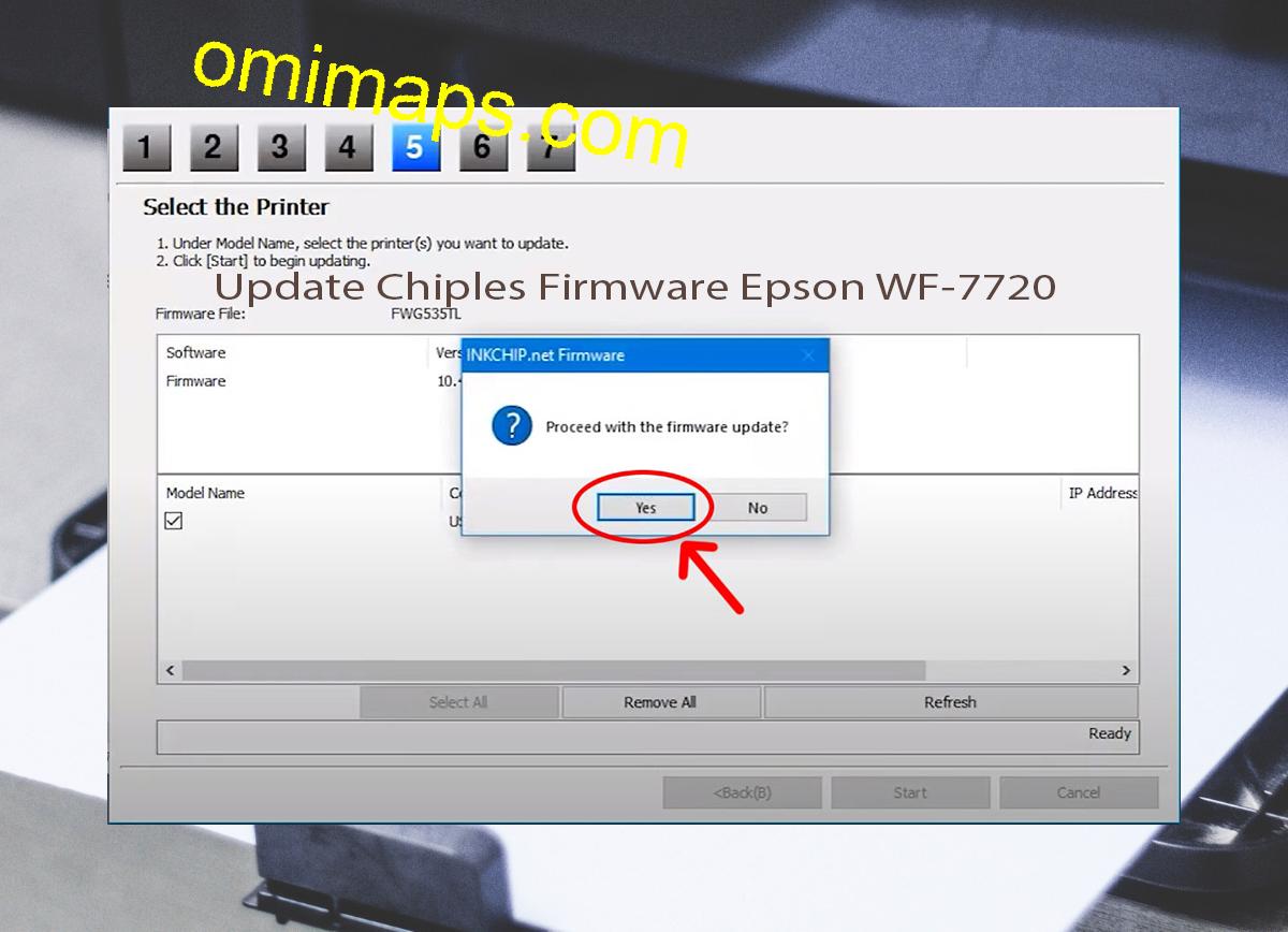 Update Chipless Firmware Epson WF-7720 8