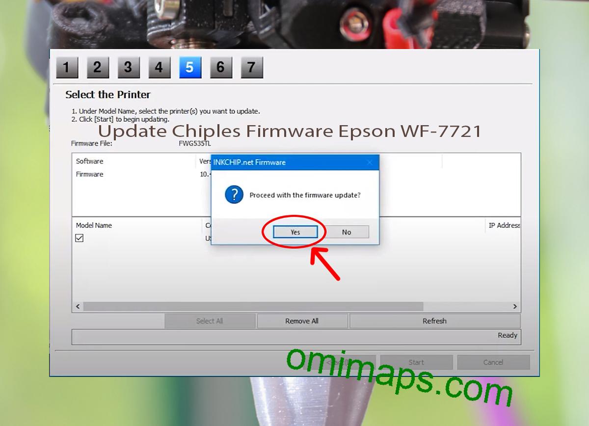Update Chipless Firmware Epson WF-7721 8