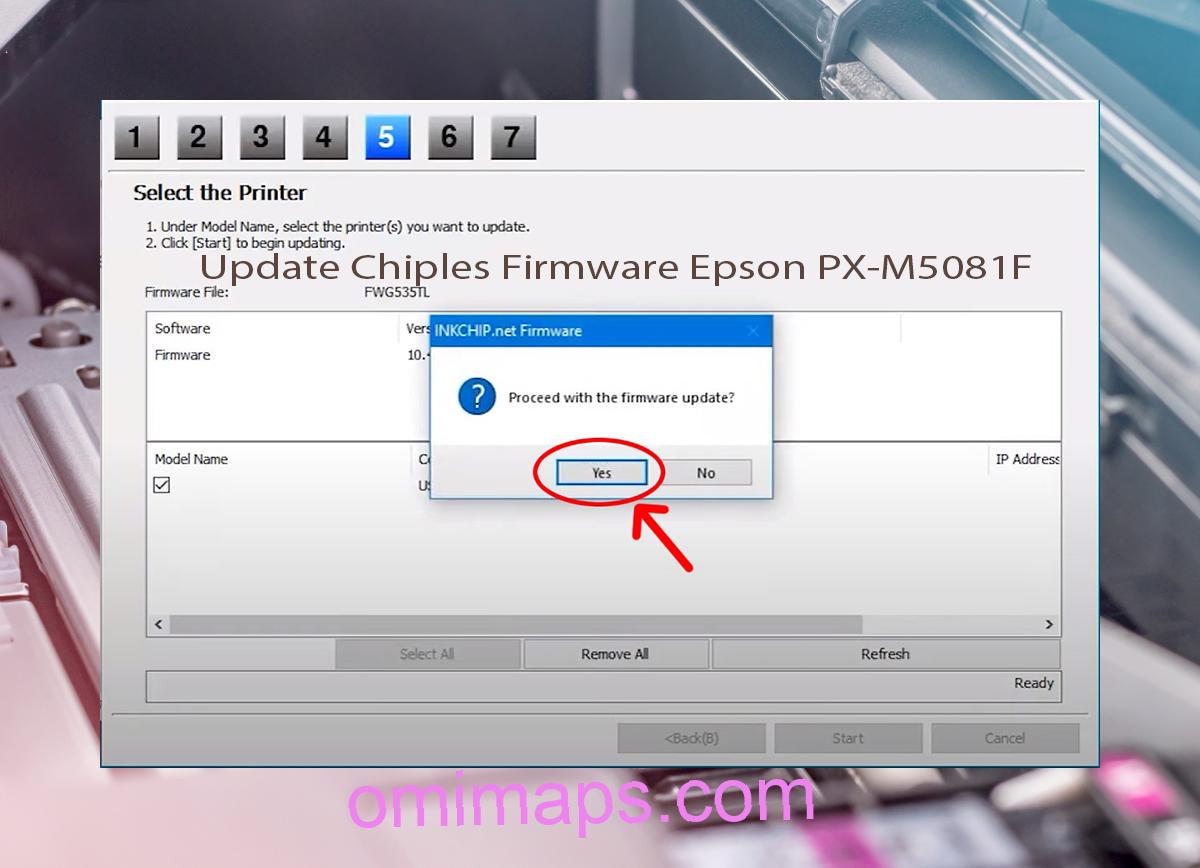 Update Chipless Firmware Epson PX-M5081F 8