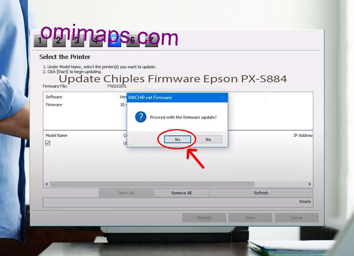 Update Chipless Firmware Epson PX-S884 8