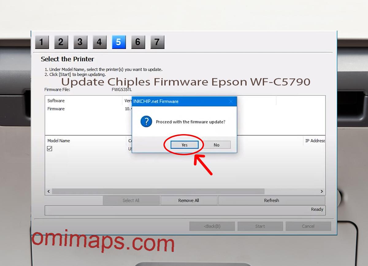 Update Chipless Firmware Epson WF-C5790 8