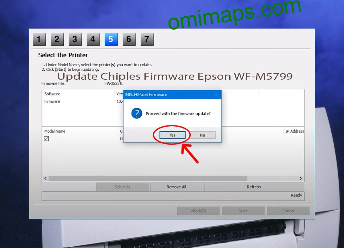 Update Chipless Firmware Epson WF-M5799 8