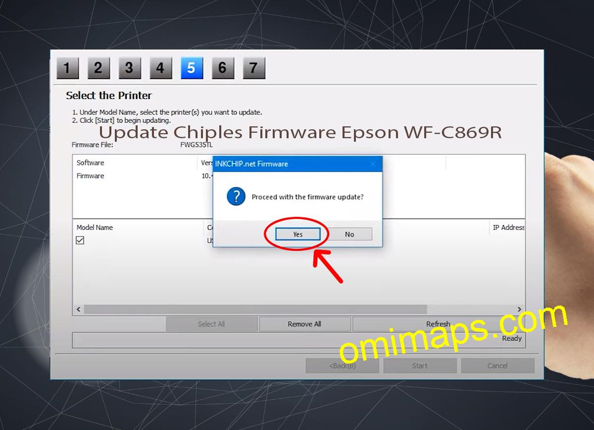 Update Chipless Firmware Epson WF-C869R 8