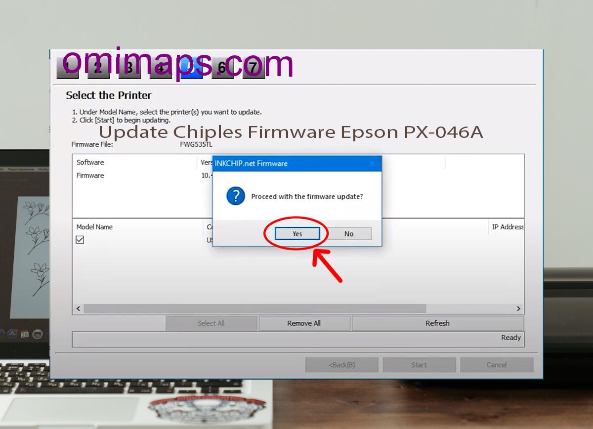 Update Chipless Firmware Epson PX-046A 8