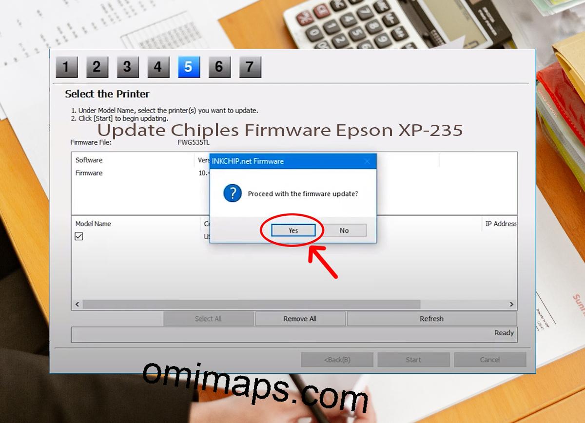 Update Chipless Firmware Epson XP-235 8