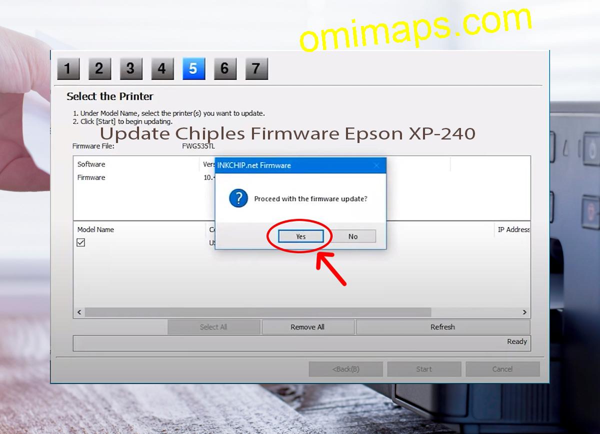 Update Chipless Firmware Epson XP-240 8