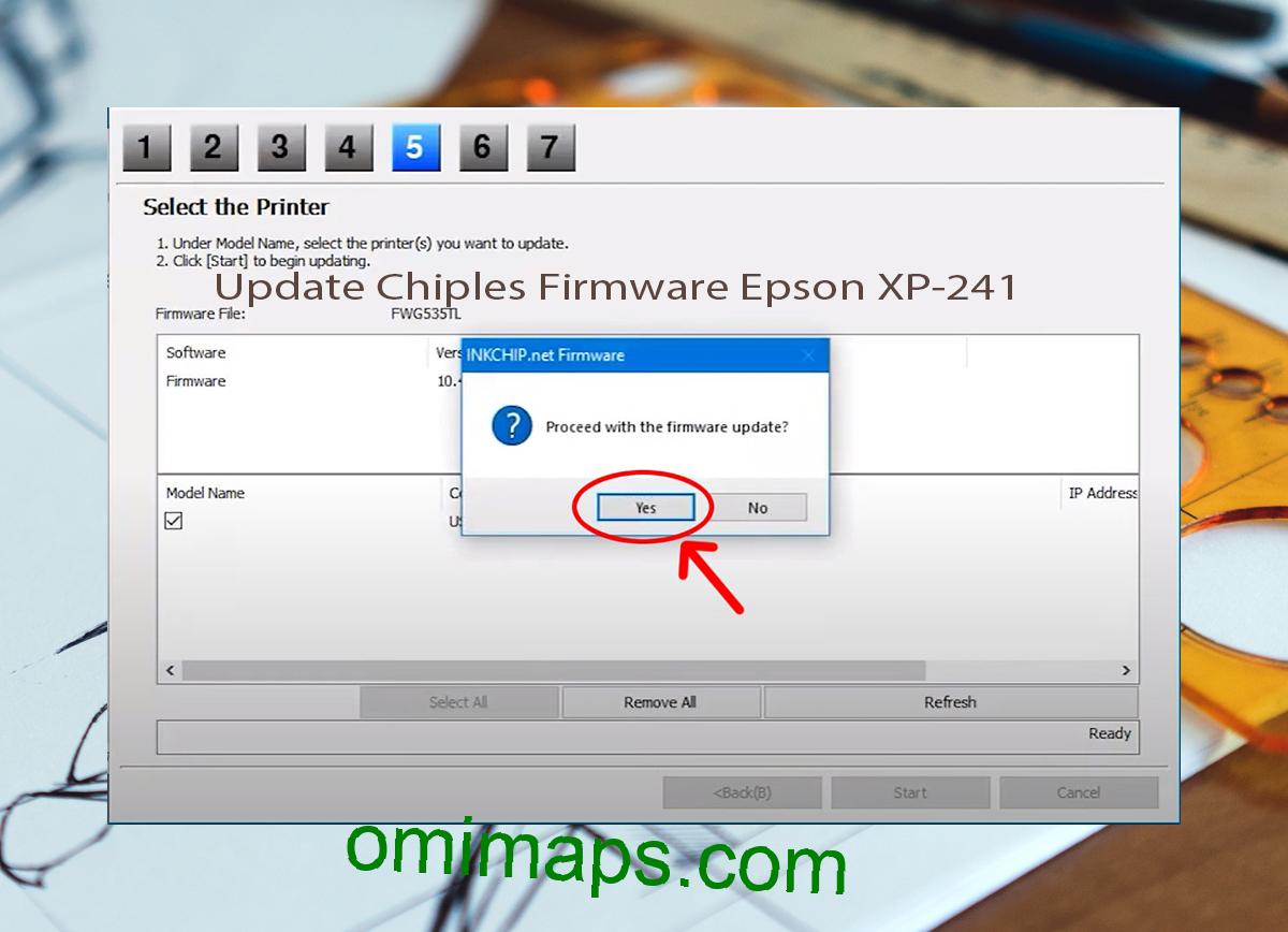Update Chipless Firmware Epson XP-241 8
