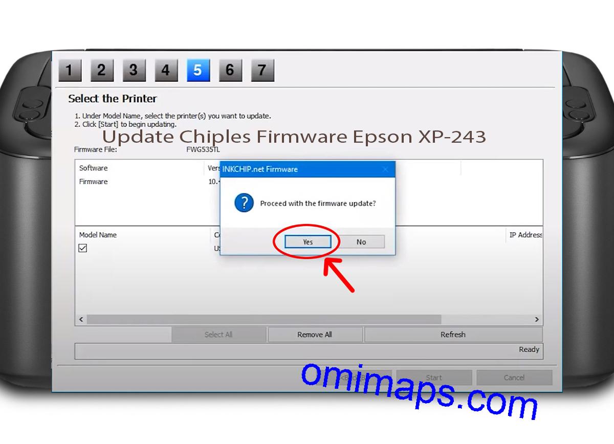 Update Chipless Firmware Epson XP-243 8