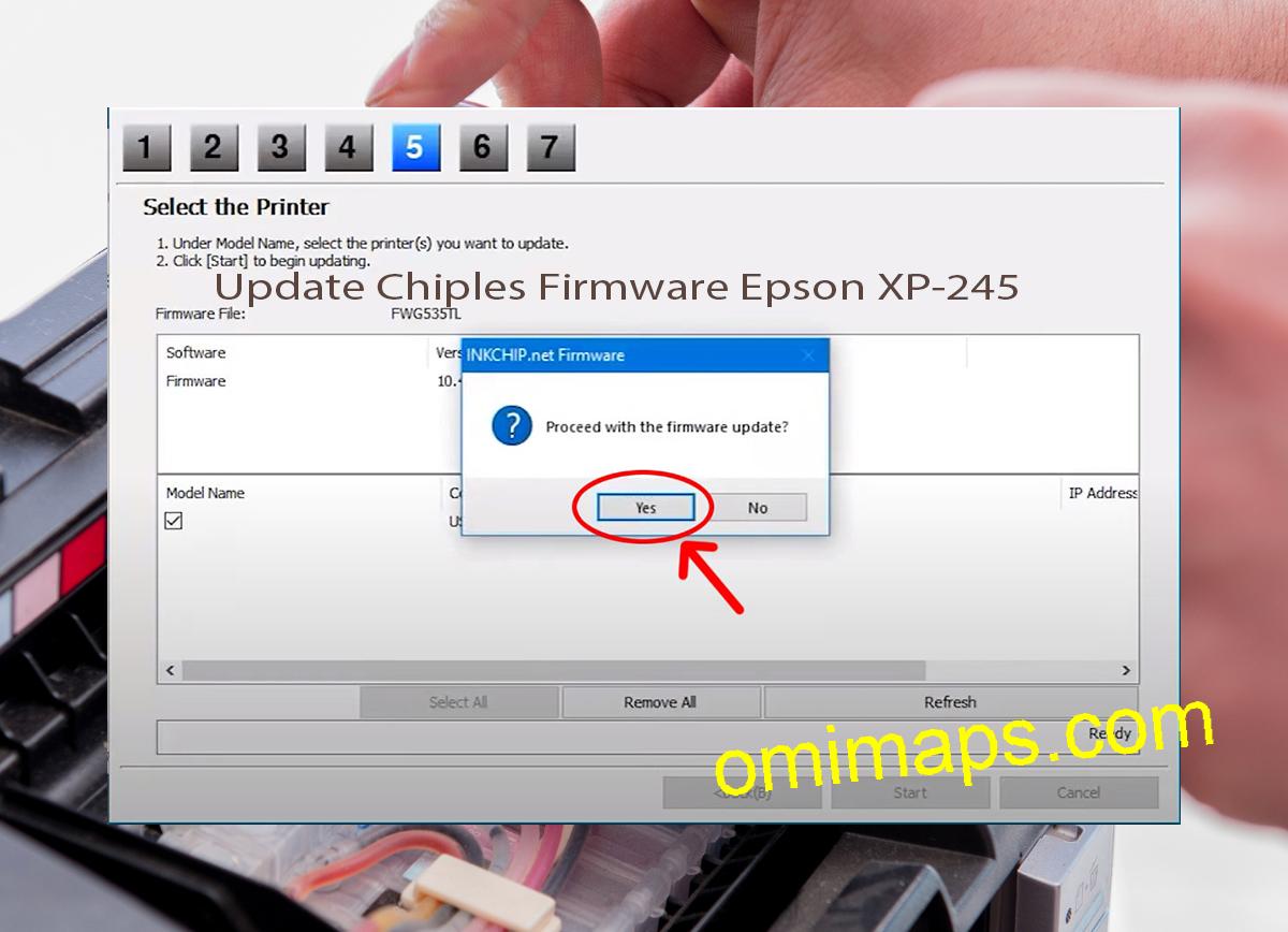 Update Chipless Firmware Epson XP-245 8