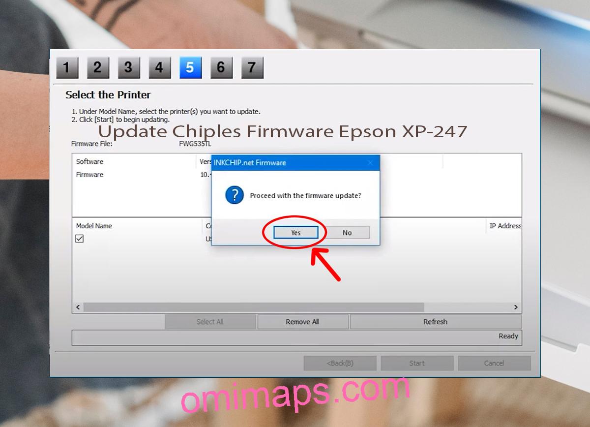 Update Chipless Firmware Epson XP-247 8