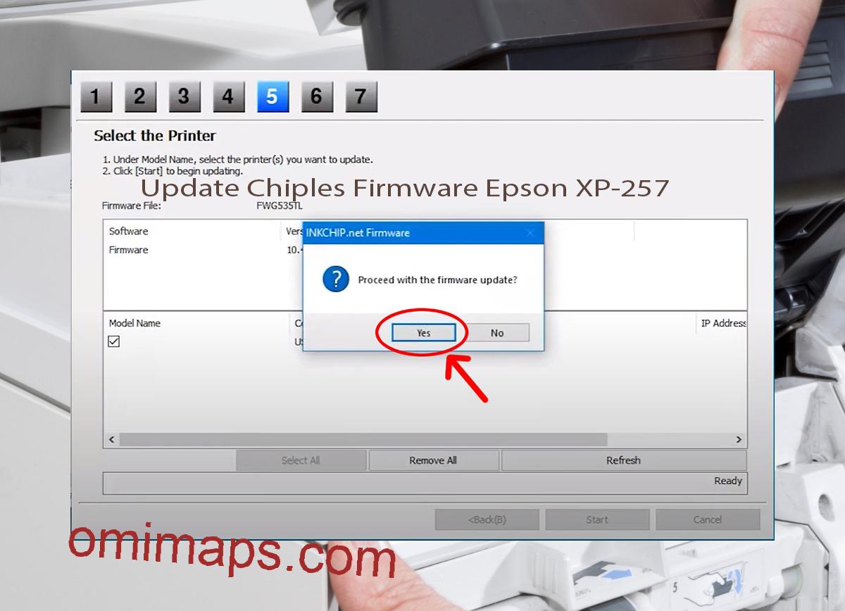 Update Chipless Firmware Epson XP-257 8