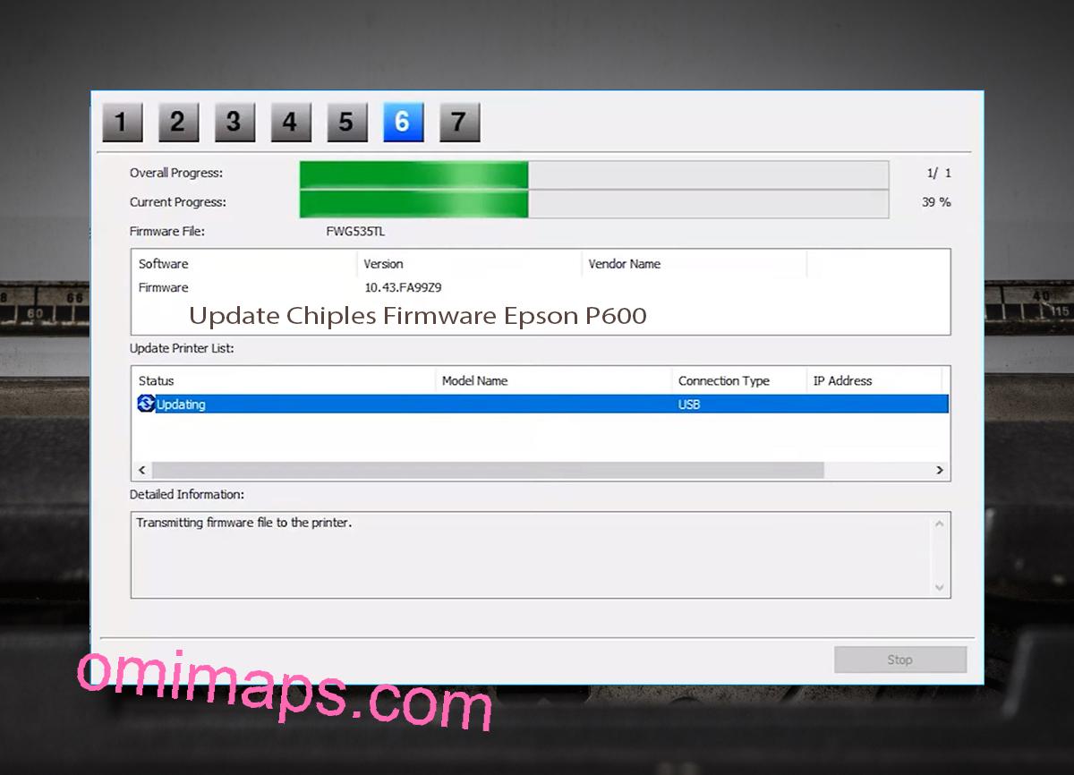 Update Chipless Firmware Epson P600 9