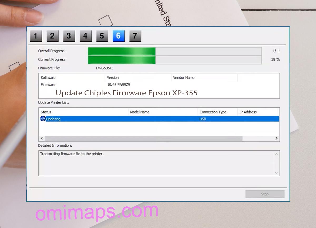 Update Chipless Firmware Epson XP-355 9
