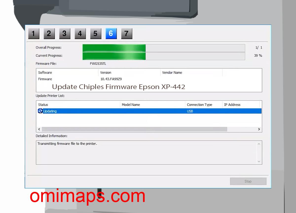 Update Chipless Firmware Epson XP-442 9