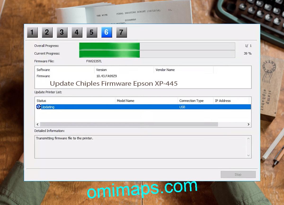 Update Chipless Firmware Epson XP-445 9