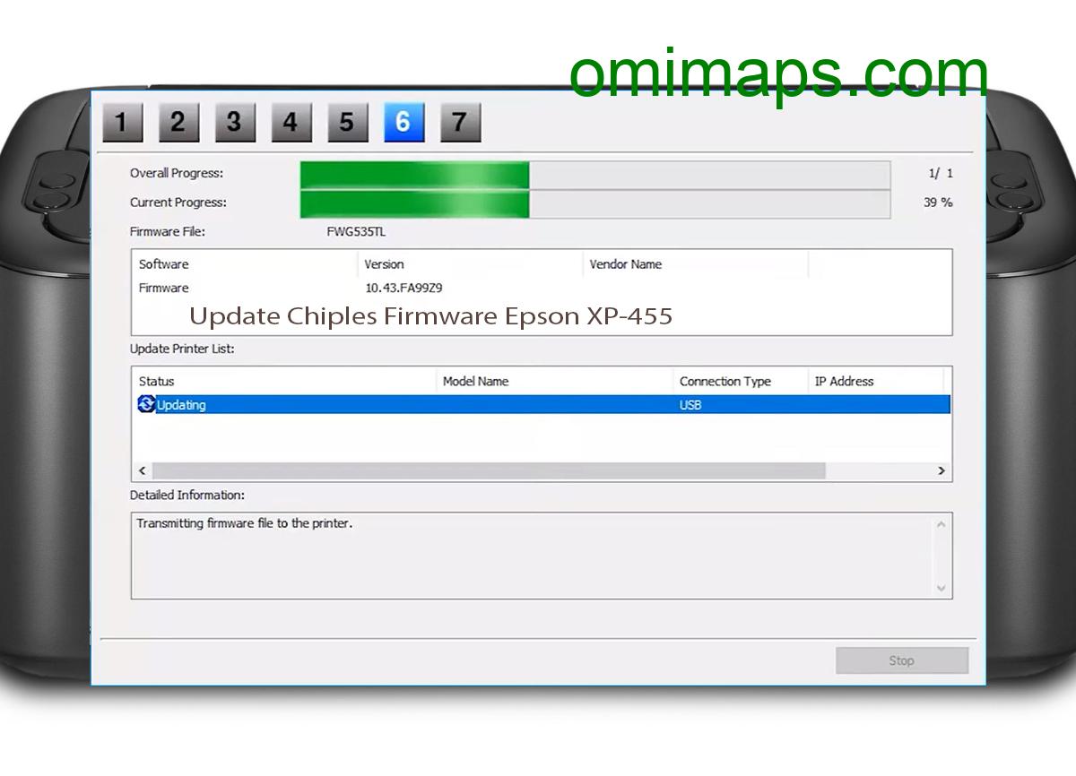 Update Chipless Firmware Epson XP-455 9
