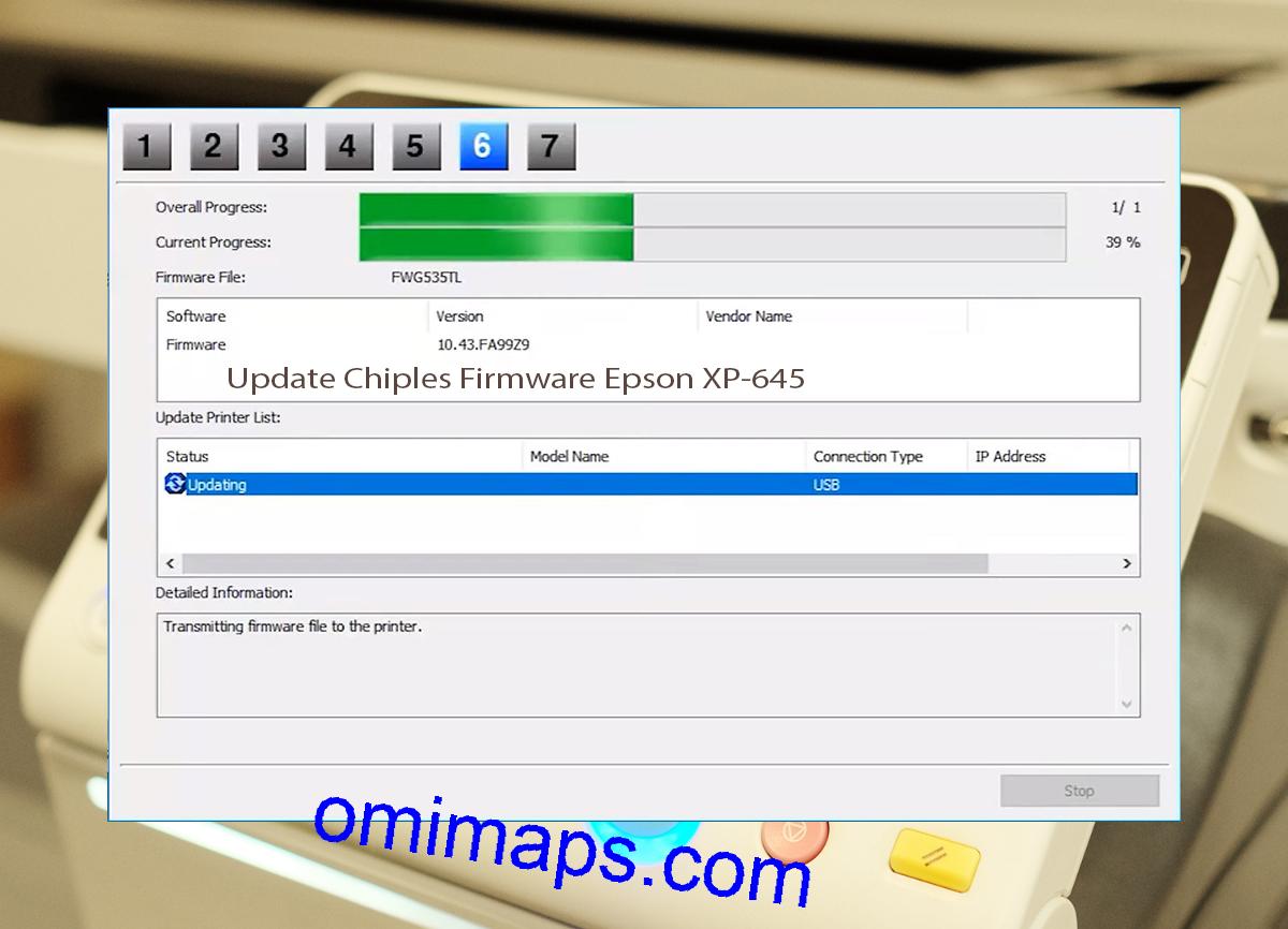 Update Chipless Firmware Epson XP-645 9