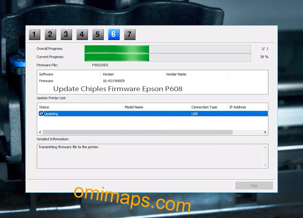 Update Chipless Firmware Epson P608 9