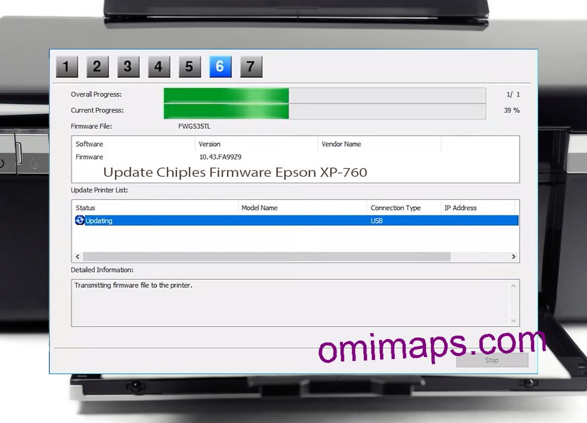 Update Chipless Firmware Epson XP-760 9