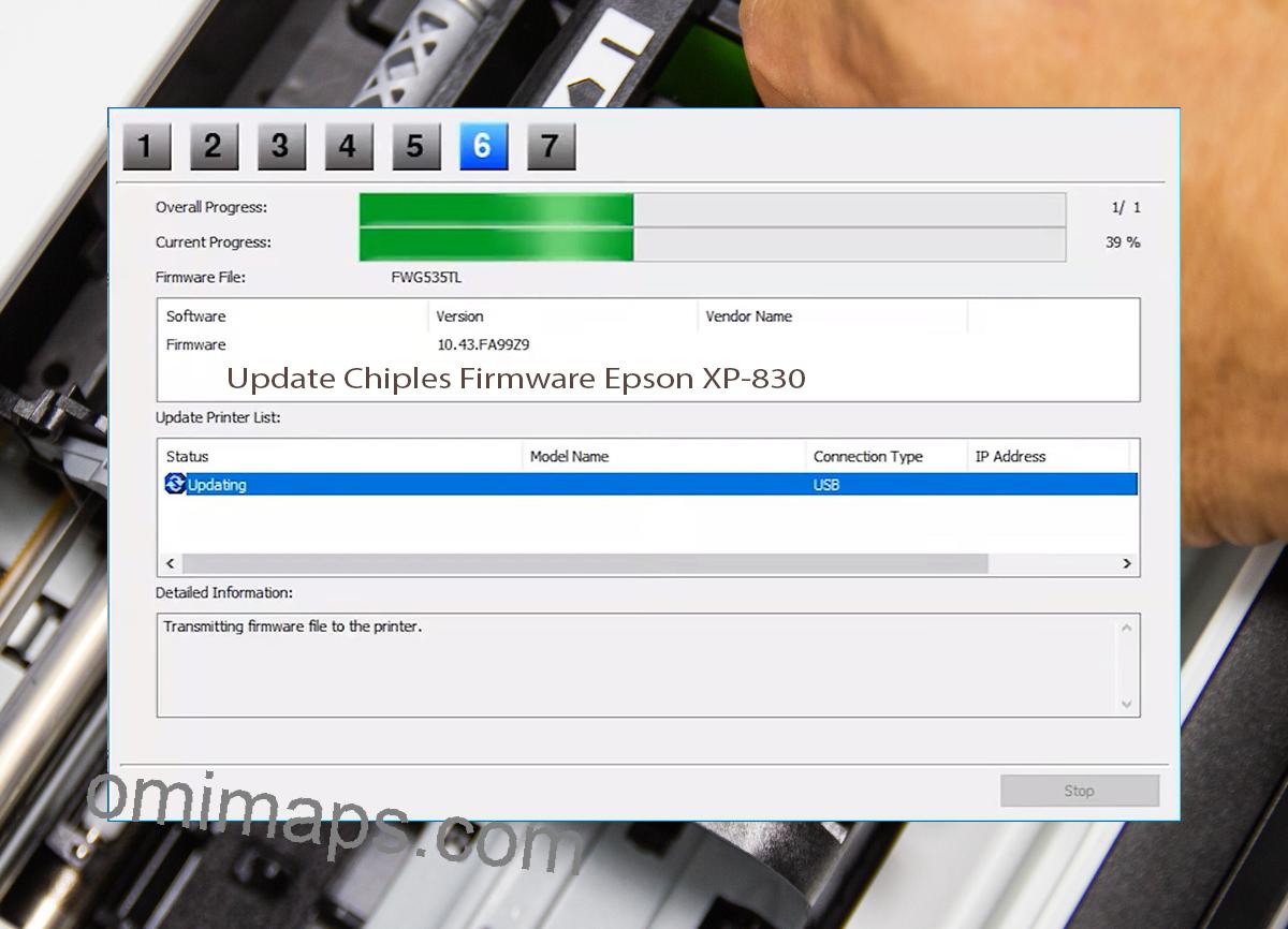 Update Chipless Firmware Epson XP-830 9