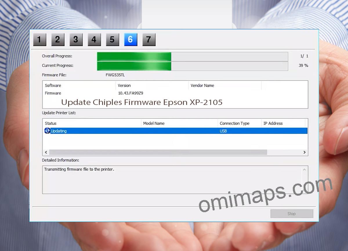 Update Chipless Firmware Epson XP-2105 9