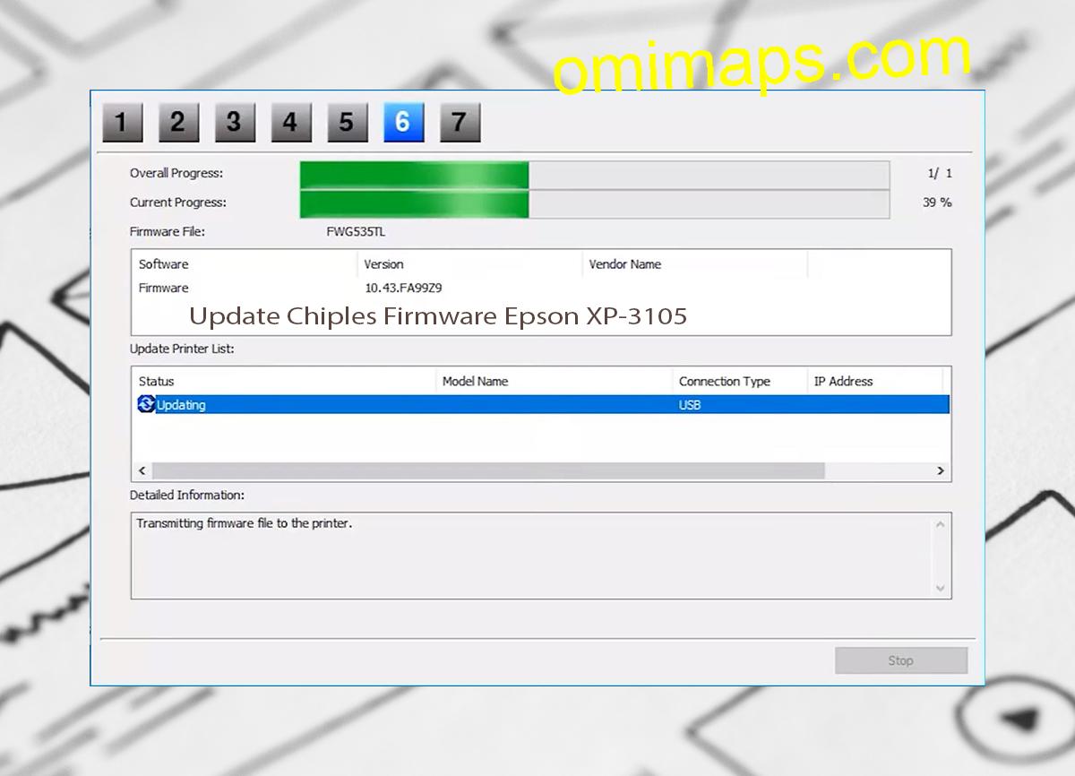 Update Chipless Firmware Epson XP-3105 9