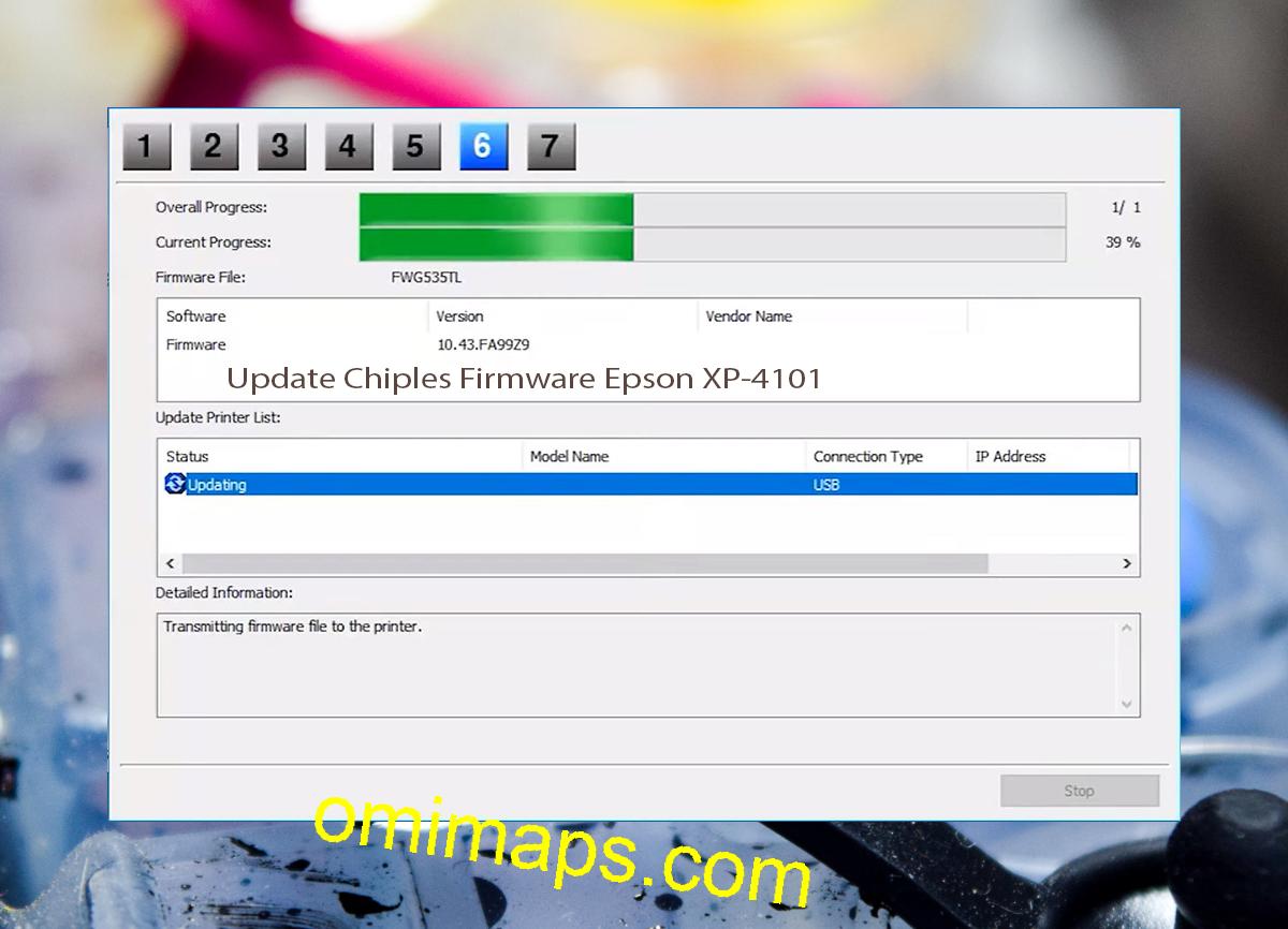 Update Chipless Firmware Epson XP-4101 9