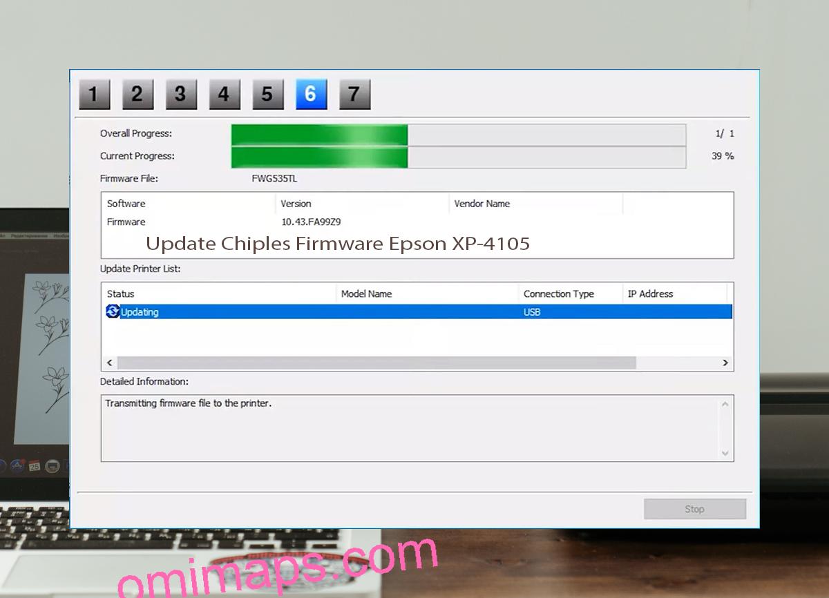 Update Chipless Firmware Epson XP-4105 9