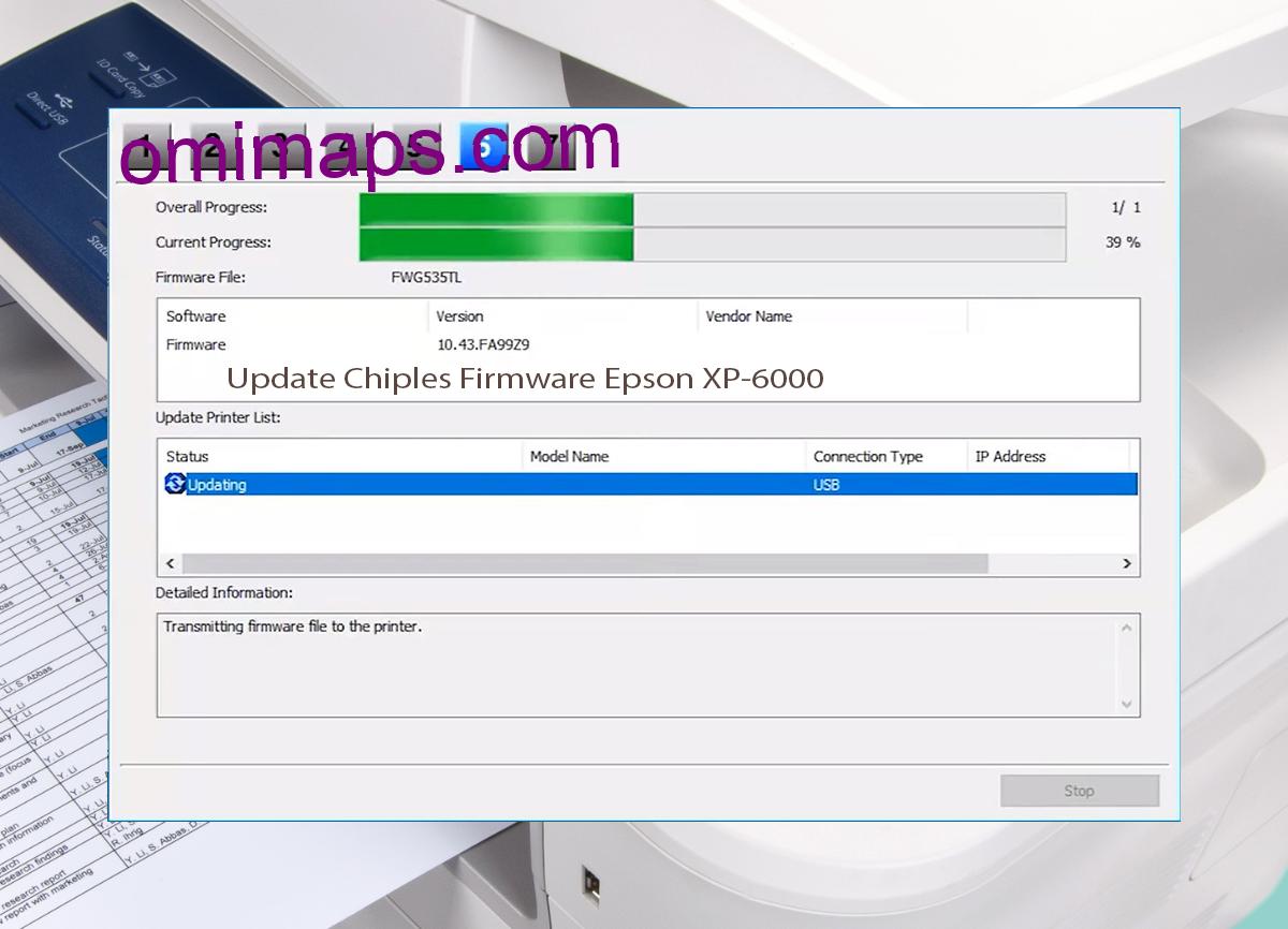Update Chipless Firmware Epson XP-6000 9