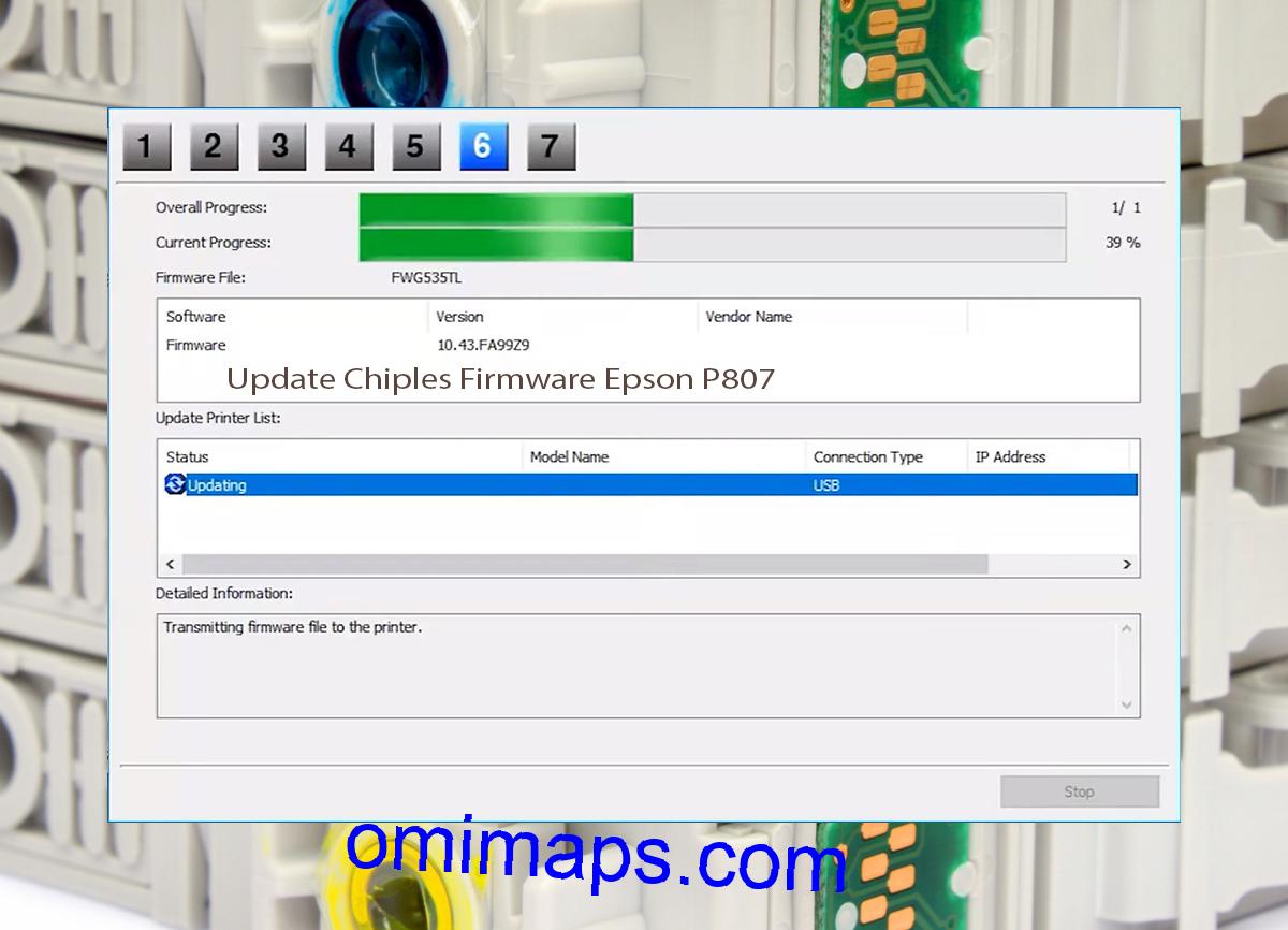 Update Chipless Firmware Epson P807 9