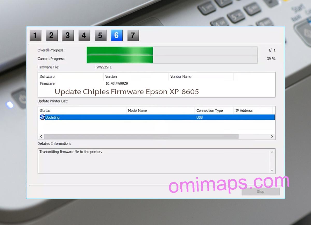 Update Chipless Firmware Epson XP-8605 9