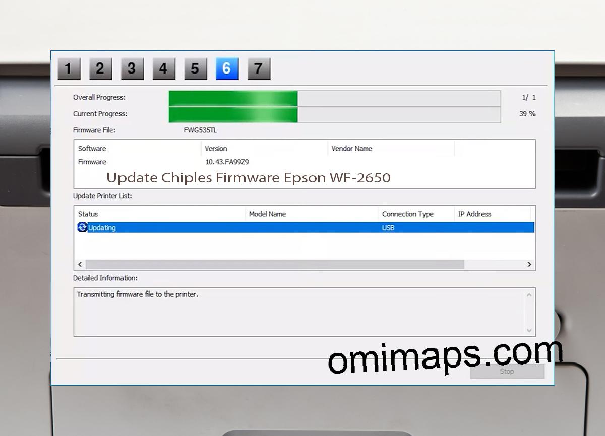 Update Chipless Firmware Epson WF-2650 9