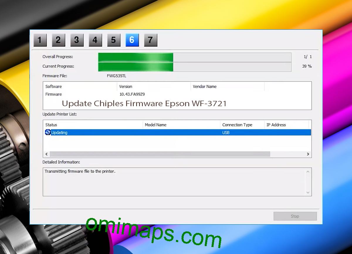 Update Chipless Firmware Epson WF-3721 9