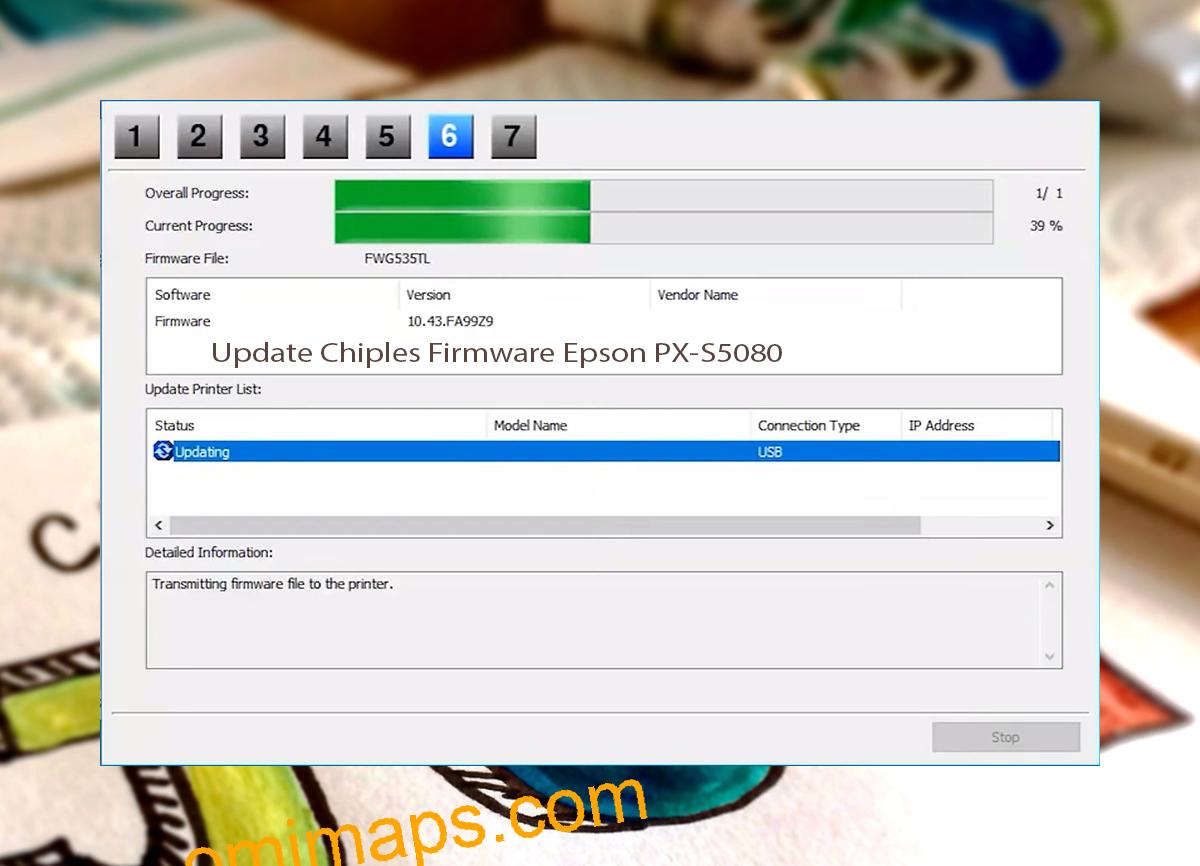 Update Chipless Firmware Epson PX-S5080 9