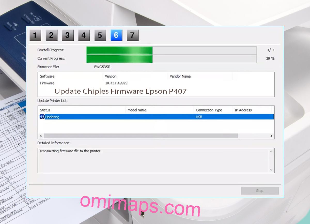 Update Chipless Firmware Epson P407 9