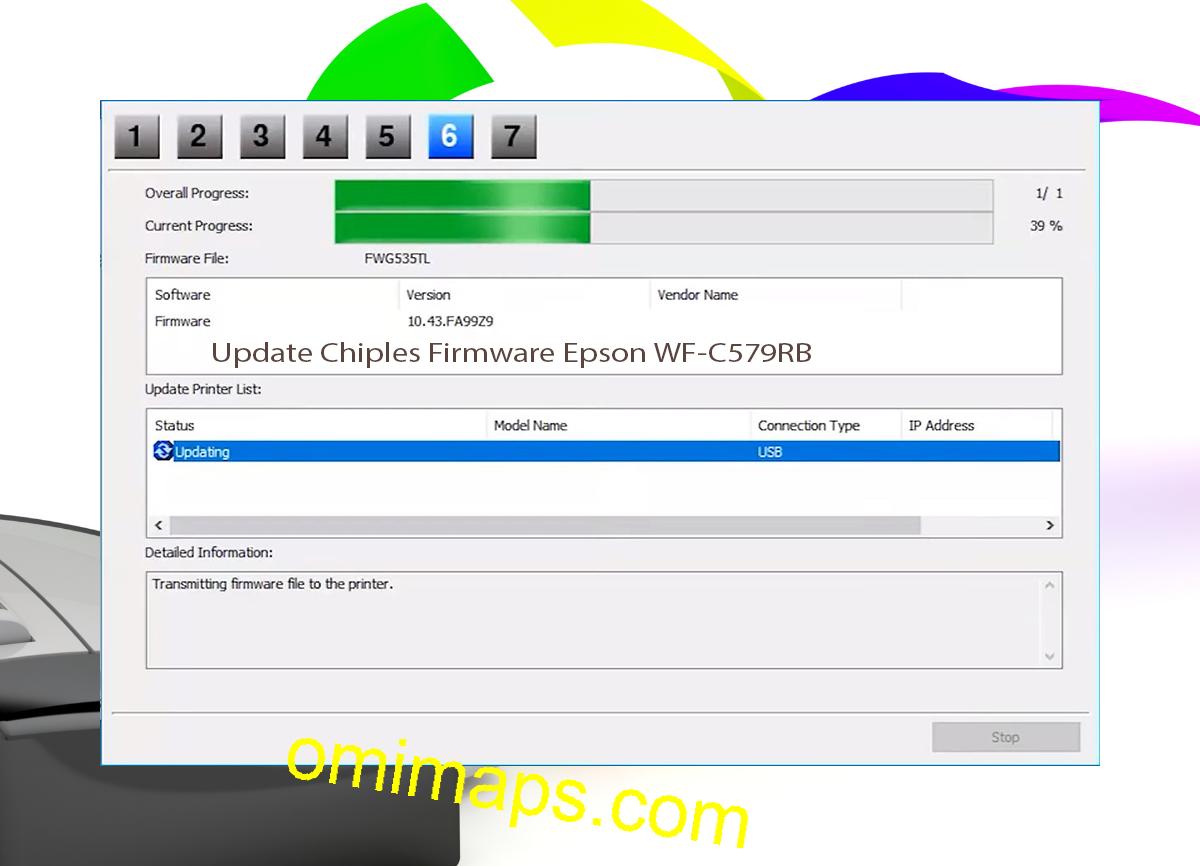 Update Chipless Firmware Epson WF-C579RB 9