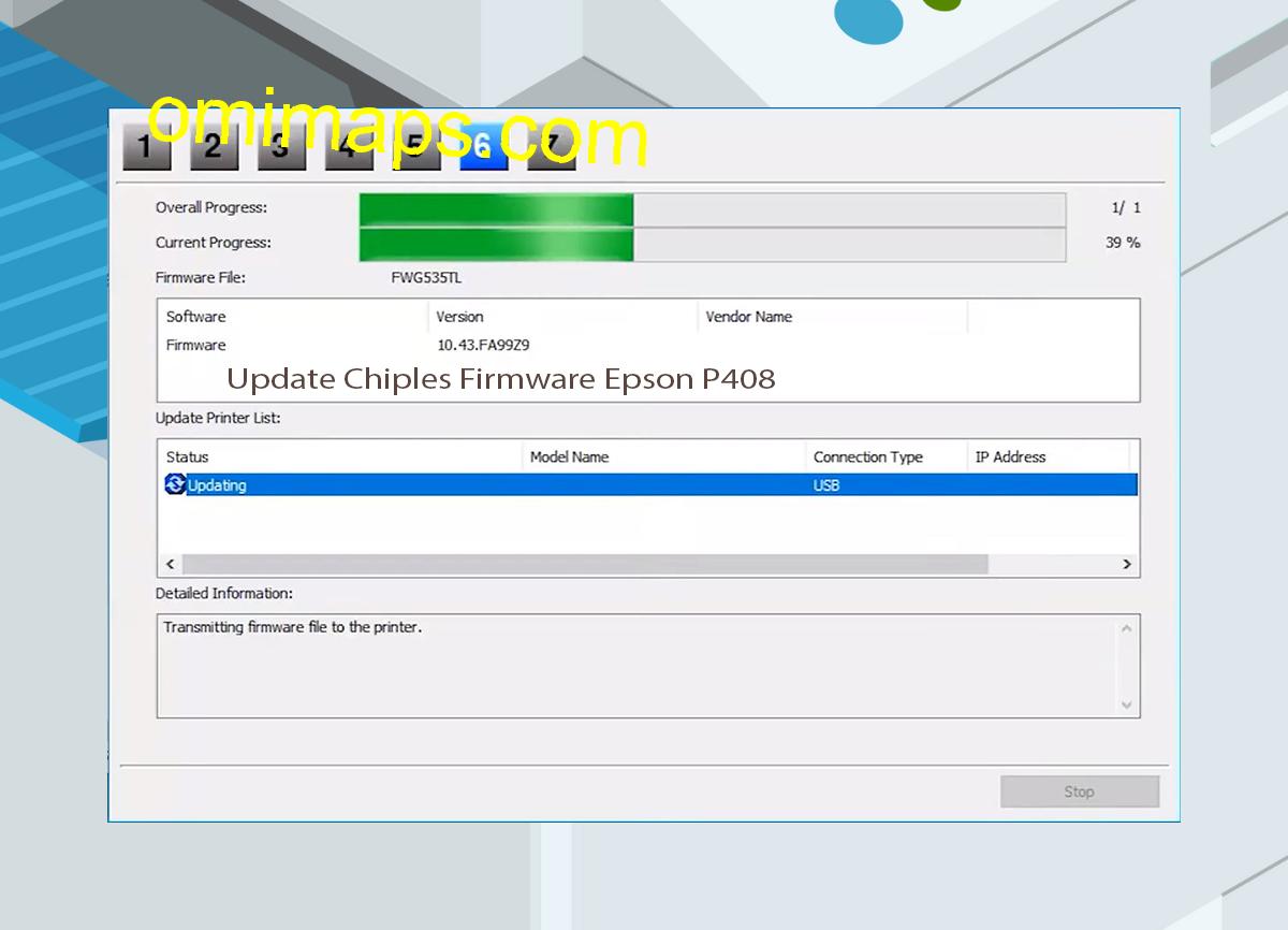 Update Chipless Firmware Epson P408 9