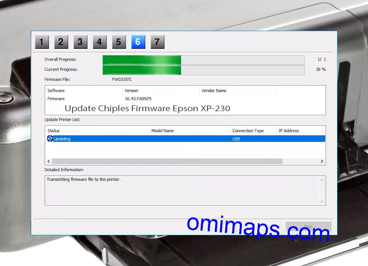 Update Chipless Firmware Epson XP-230 9