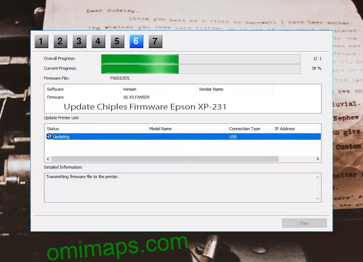 Update Chipless Firmware Epson XP-231 9