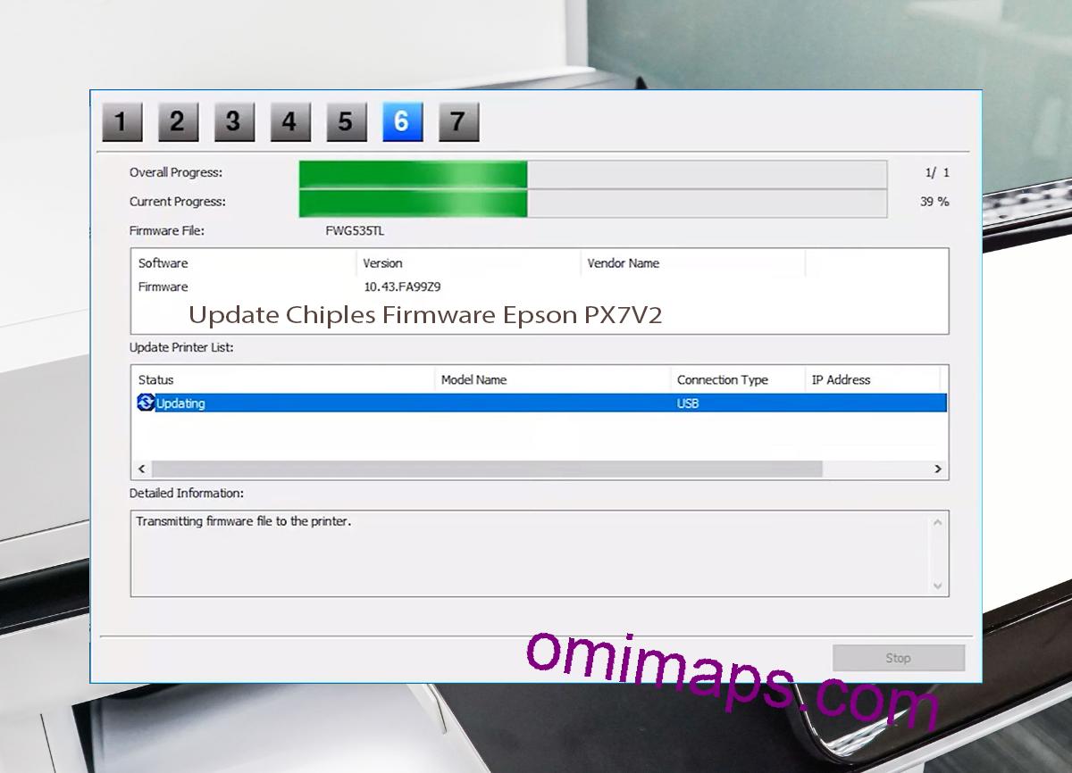 Update Chipless Firmware Epson PX7V2 9