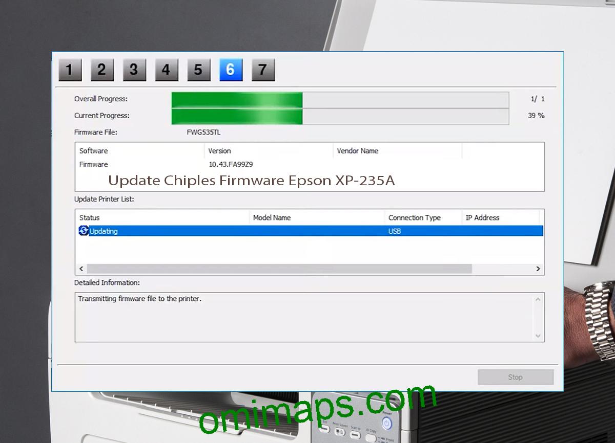 Update Chipless Firmware Epson XP-235A 9