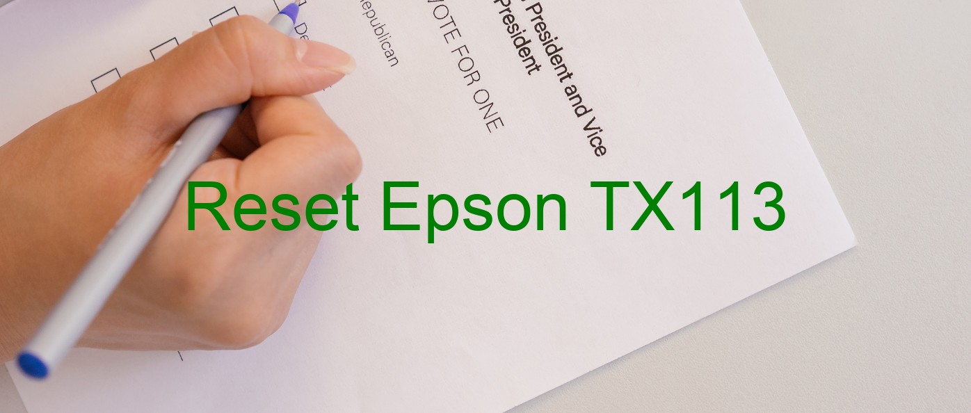 reset Epson TX113