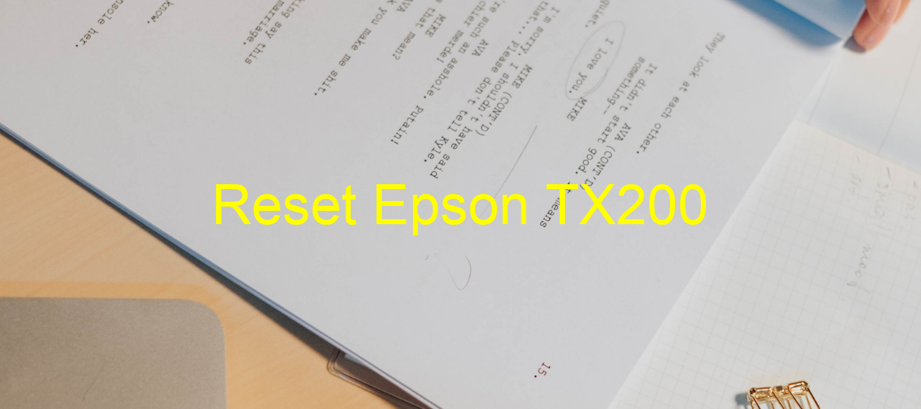 reset Epson TX200