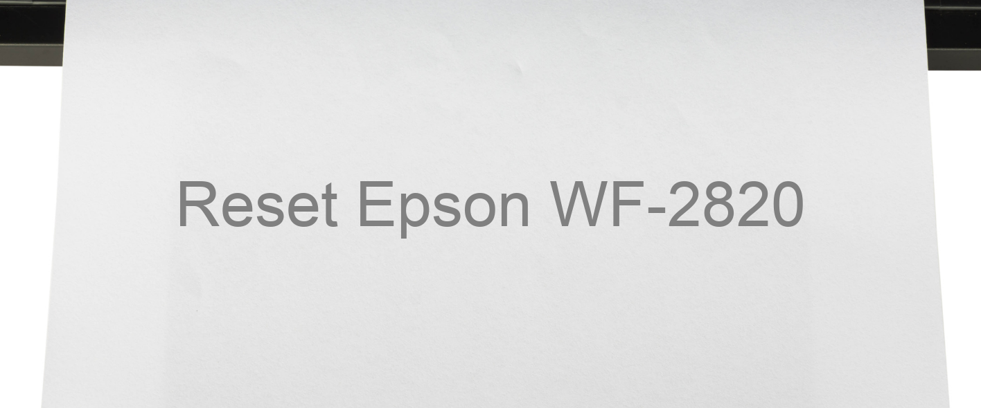 reset Epson WF-2820