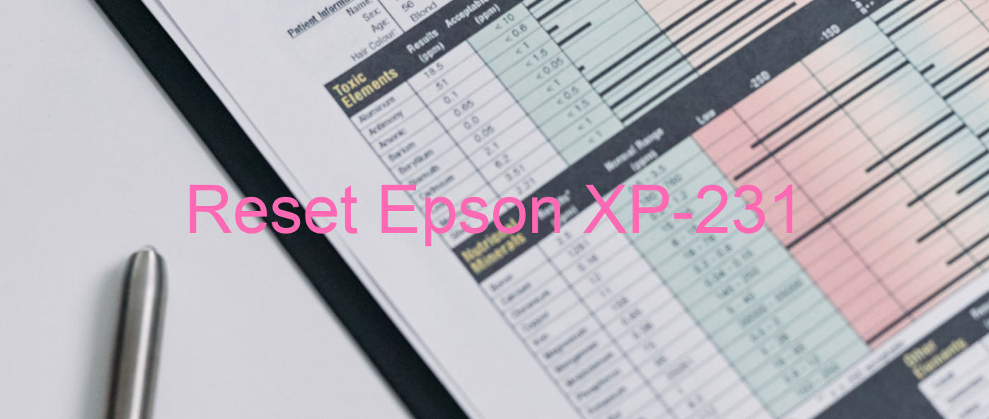 reset Epson XP-231